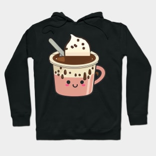 Smile Face Kawaii Cup of Coffee Hoodie